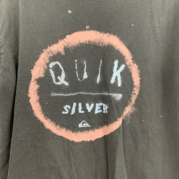 Men’s Quiksilver graphic logo scoop neck tee shirt - Picture 3 of 7